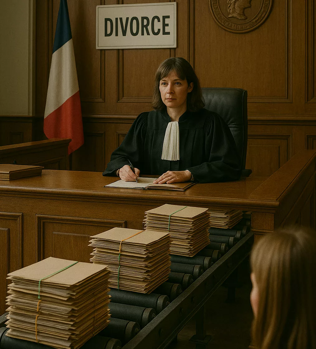 temps passé par les juges sur divorce
