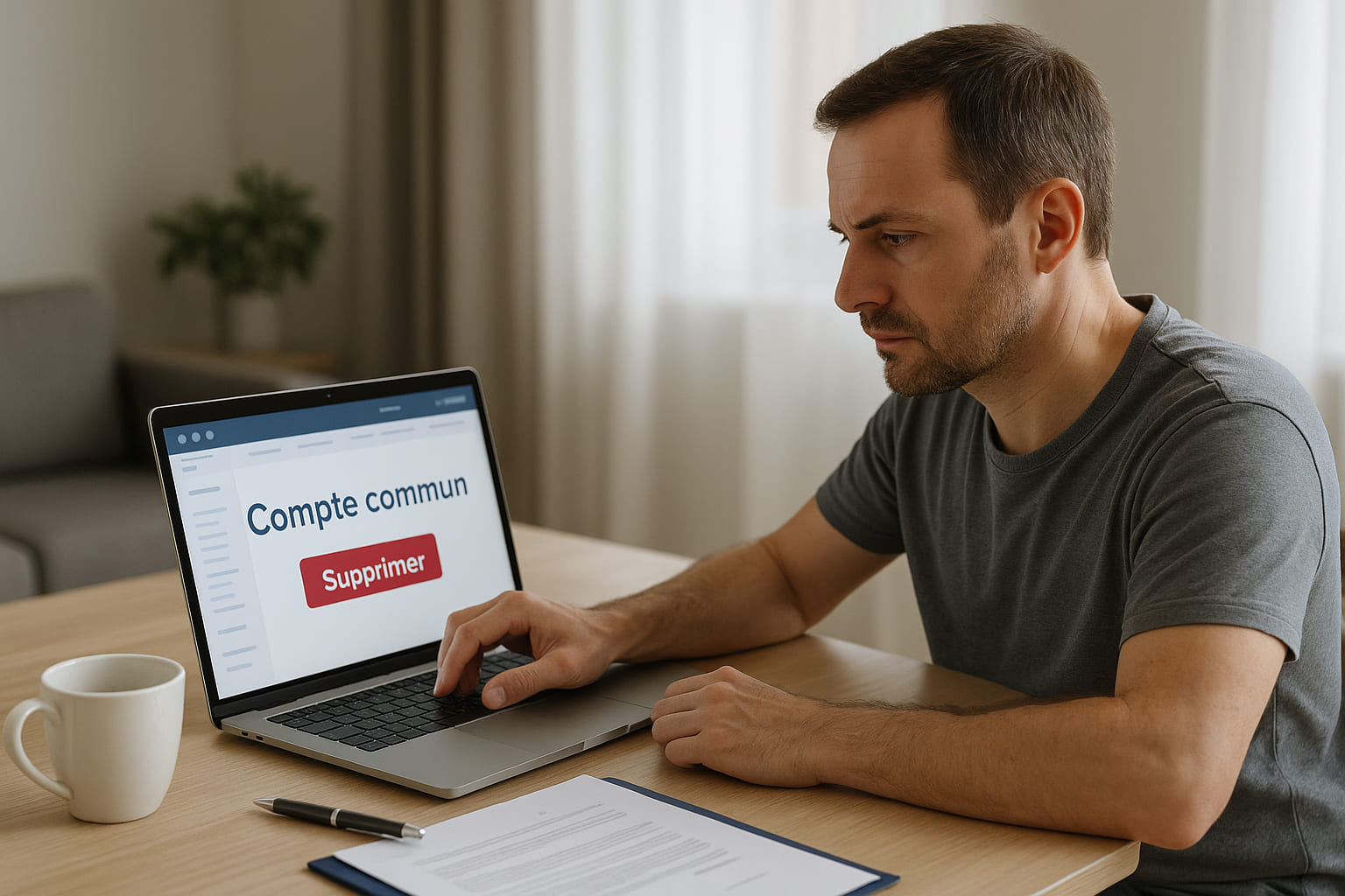 Séparation ne plus alimenter le compte commun