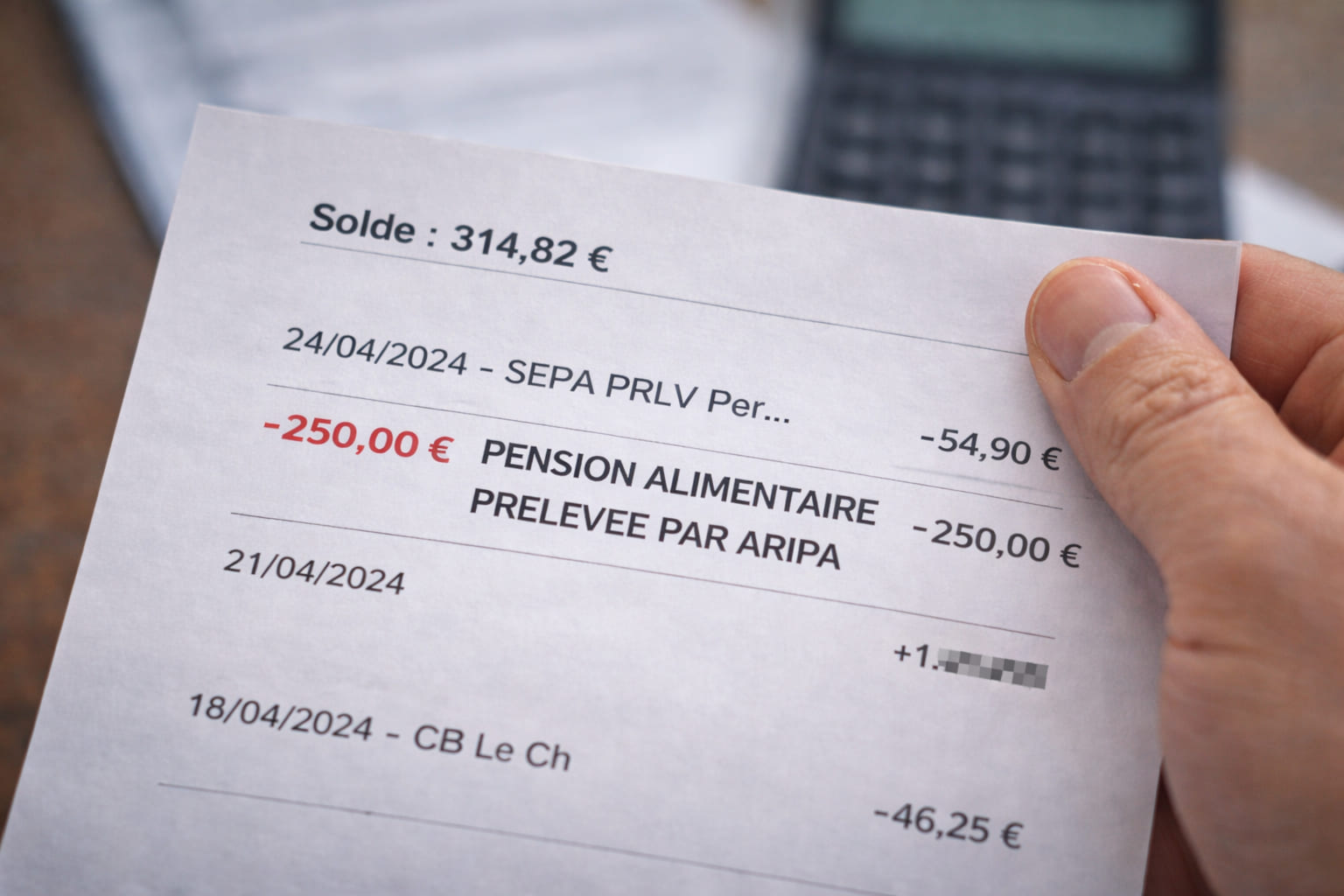 Comment est versée la pension alimentaire ARIPA