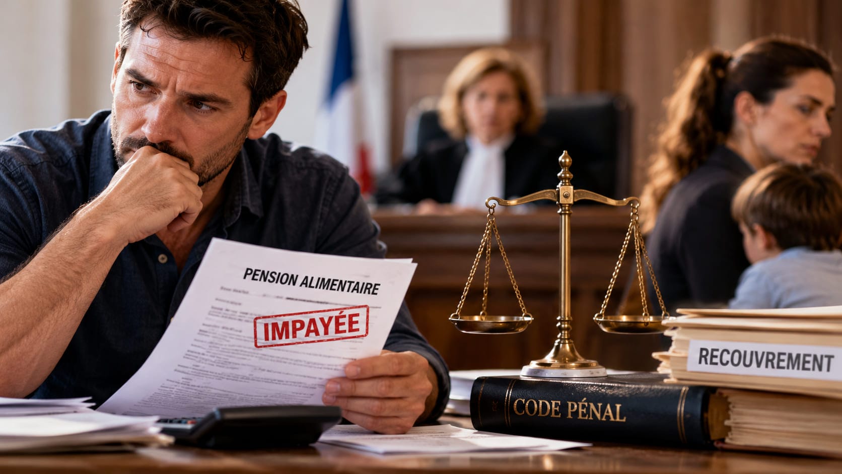 Pension alimentaire impayée au tribunal (1)